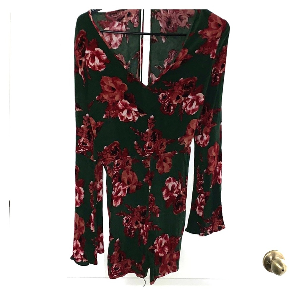 Green and red romper